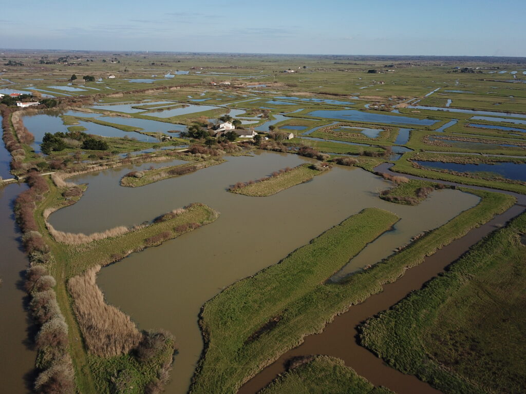 Vue drône la Borderie du Marais